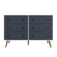 thumbnail image 7 of Manhattan Comfort Amber Double Dresser with Faux Leather Handles, 7 of 7