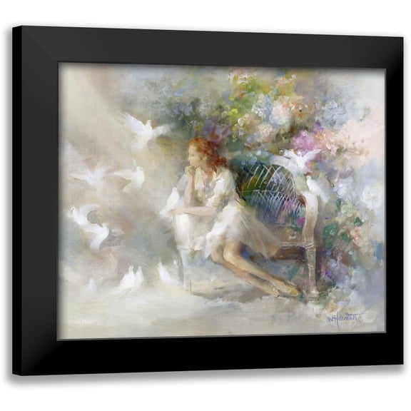 Haenraets, Willem 14x12 Black Modern Framed Museum Art Print Titled - Soft touch