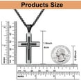 thumbnail image 4 of Cross Pendant Necklace for Men, Large Jesus Christ 316L Stainless Steel Cross Pendant Necklace, Box Chain Heavy Duty Necklace for Men, 4 of 5