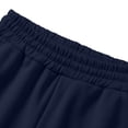 thumbnail image 6 of Mens Casual Pants Dqueduo Men's Solid Color Stretch Loose Casual Multi Pocket Elastic Waistband Wide Leg Pants Long Trousers Dark Blue S, 6 of 9