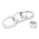 thumbnail image 5 of Climate control knob cover car interior decoration 4Pcs A/C Knob Ring Trim Volume Adjuster Decor Fit for Range Rover Evoque 2012-2018Silver ANGGREK Otros, 5 of 8