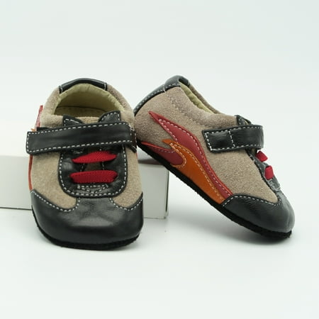 

Pre-owned Smaller by See Kai Run Boys Tan/Black/Red/Orange Sneakers size: 0-6 Months