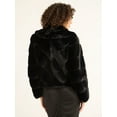 thumbnail image 3 of Sofia Jeans Women's and Women's Plus Faux Fur Chubby Jacket, Sizes XS-5X, 3 of 4