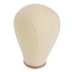 thumbnail image 5 of Modelo de peluca de lona para exhibición y secado de pelucas Cabeza de maniquí para peinar pelucas de 23 pulgadas, 5 of 8