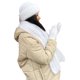 thumbnail image 4 of Sunloudy - Guantes tejidos para mujer, gorro, bufanda, suave, cálido, para invierno, color sólido, accesorios de moda para clima frío Sunloudy  moda, 4 of 8