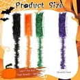 thumbnail image 2 of Triani 4 Rolls Halloween Tinsel Garland Ribbon 9.84Ft Metallic Garland Decorations Black Orange Purple Silver Glitter Tinsel Garlands for Home DIY Party Decoration(Halloween Color), 2 of 7