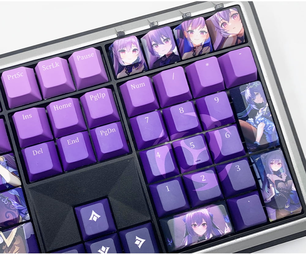 Glacier Genshin Impact PBT Dye-Sublimation Cherry Profile Full Keycaps Set