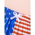 thumbnail image 6 of Kids Boys Independence Day Shorts Set, Casual Street Party Round Neck Sleeveless Vest Tops Striped Start Short Trousers, 6 of 8