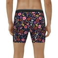 thumbnail image 4 of Disketp Dancing Skeletons Floral Garden Men's Boxer Briefs Men’s Underwear Boxer Briefs for Men, 4 of 7