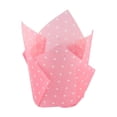 thumbnail image 2 of Baohd 50pcs Tulip White Dot Cake Cup Powder, 2 of 6