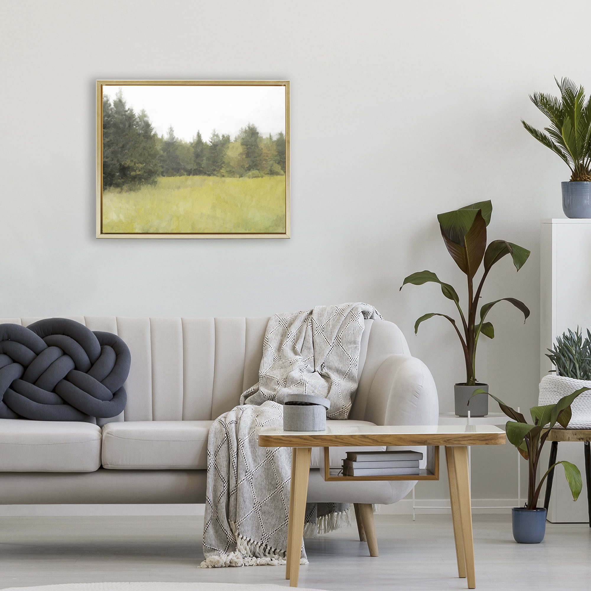 Stupell Industries The Forest's Vast Clearing Gold Framed Floater Canvas Wall Art, design by Kim Curinga