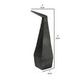 thumbnail image 5 of 5 Inch Metal Accent Decor, Pyramid Design Body, Small, Black- Saltoro Sherpi, 5 of 5