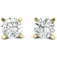 thumbnail image 7 of JewelMore 0.10-0.33 Carat Total Weight Round Natural Diamond Stud Earrings for Women in 14K White, Yellow, or Rose Gold with Push Backs (1/3cttw and up IGL Certified) - (G-H-IColor, I1-I2 Clarity), 7 of 7