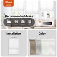 thumbnail image 4 of Regal Living Linen EZ Stick No Drill Light Filtering 1" Cellular Shade - 29" W x 64" L, 4 of 5