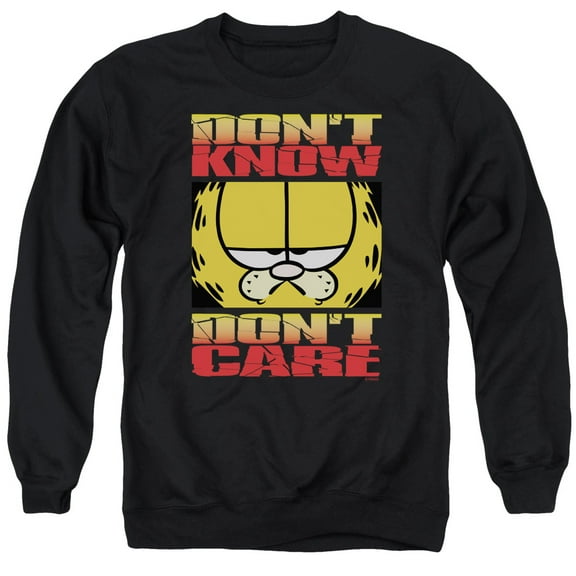 Garfield - Don'T Know Don'T Care - Crewneck Sweatshirt - Large