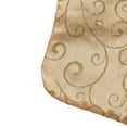 thumbnail image 4 of Northlight 20.5" Gold Glittered Swirl Christmas Stocking with Velveteen Cuff, 4 of 7