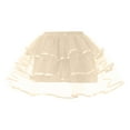 thumbnail image 5 of Ediodpoh Women's Tutu Skirt Solid Color Carnival Puffy Mesh Skirt for Stage Performance and Party Skirts for Women Beige M, 5 of 5