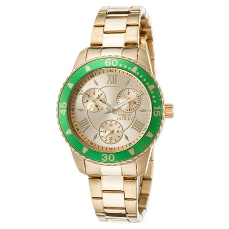 Invicta 21768 Women's Angel 18K Gold Plated Steel Gold-Tone Dial Watch