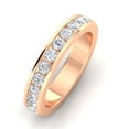 thumbnail image 2 of Certified 1.00 Carat TW Diamond Channel Set Wedding Band in 14k Rose Gold (G-H, I1), 2 of 5