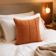 thumbnail image 6 of 18x18 Inch Solid Color Soft Pile Throw Pillow Cover Textured Square Cushion Cover for Sofa and Living Room Decor, 6 of 6