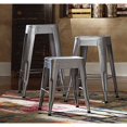 thumbnail image 2 of Benzara 29" Metal Stool - Set of 4-Color:Silver, 2 of 2