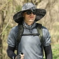 thumbnail image 2 of relayinert Comfortable Bucket Hat Men S Summer Cap Stylish Protection All-Weather Accessory khaki ink Double fan model, 2 of 6