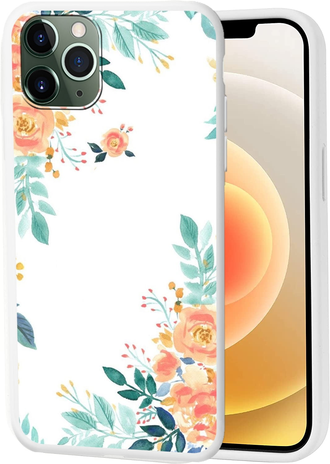 Flower Phone Case Liquid Silicone Shockproof Phone Case For Iphone 12 12pro Walmart Com
