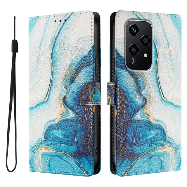 FOXDOCK Funda Tipo Cartera para Honor 200 Lite con Soporte y Correa – Diseño de Patrones Lindos