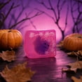 thumbnail image 3 of 2.16" Glow-in-the-Dark Ice Cube Squishy Toy, Halloween Ornament Inside with Snowflake Glitter, 3 of 5