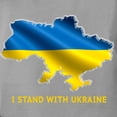 thumbnail image 3 of CafePress - I Stand With Ukraine Flag Ukrainian Pride T Shirt - Womens Comfort Colors® Shirt, 3 of 4