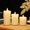 A, variant on Flickering Flameless Candles Hours Battery Operated Candles with Timer, Ivory Real Wax Pillar Electric LED Candle for Wedding Christmas Party, Fake Cylindrical Paraffin