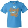 thumbnail image 3 of Inktastic Thanksgiving I'll Bring the Rolls in Orange Youth T-Shirt, 3 of 5