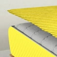 thumbnail image 6 of 5 Piece Sheet has Zippers Sheet Set, Twin Size 10 Inch Deep Pocket, 800 TC, Stripe Yellow Color., 6 of 9