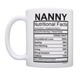 thumbnail image 2 of ThisWear Nanny Coffee Mug Nanny Nutritional Facts Nanny Birthday Gifts for Nanny 11 ounce Coffee Mug, 2 of 4