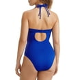 thumbnail image 2 of Women's Pour Moi 14207 Castaway Halter Underwire One Piece Swimsuit (Ultramarine 32FF), 2 of 2