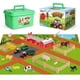 thumbnail image 1 of Juego de juguetes de granja y tapete de juego de actividades para niños con tractores, animales y tapete de juego grande, juguetes interactivos de aprendizaje temprano para niños y niñas pequeños: gra, 1 of 5