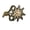 copper, variant on German Edelwise Badge Metal Pin for Mountain Hats Backpack Decor