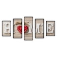 thumbnail image 1 of Cuadros Decorativos Punto de cruz completo 11CT Hilo de algodón DIY 5 paneles Decoración estampada hecha a mano para el hogar JShteea Nuevos Originales, 1 of 9