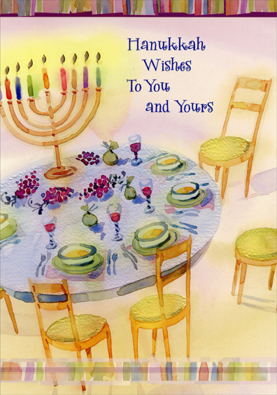 New Hanukkah Wishes Cards Box of 18 w// Envelopes Hallmark Abundant Blessings
