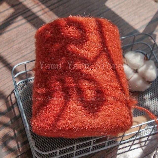 500G/PCS Super Soft Long Fluffy Hand Kninting Wool&Acrylic Mohair Yarns High Quality Threads For Crocheting DIY Scarf Sweater