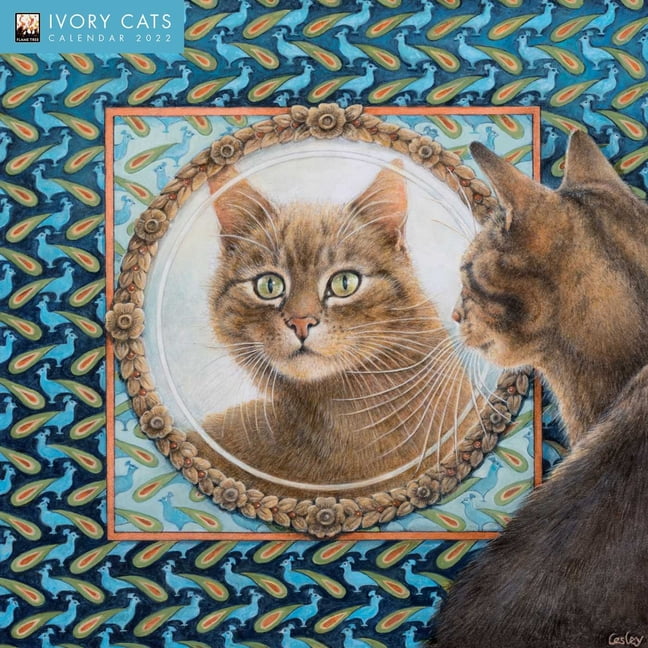 Ivory Cats by Lesley Anne Ivory Wall Calendar 2022 (Art Calendar