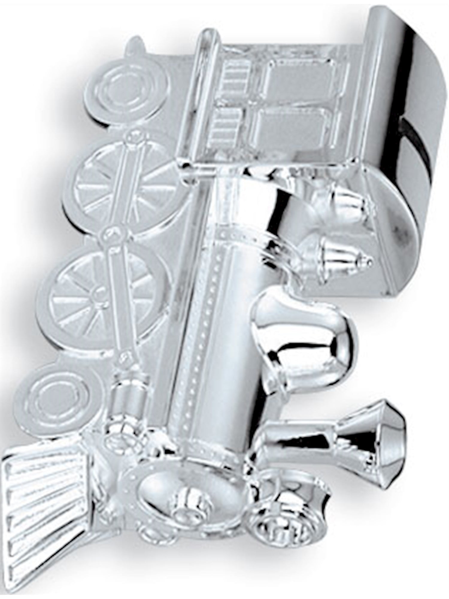 Goldia Pewter Finish Train Bank Engravable Personalized Gift Item