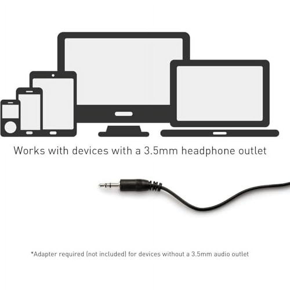 Panasonic Headphones, Lightweight Over the Ear Wired Headphones with Clear Sound and XBS for Extra Bass, Long Cord, 3.5mm Jack for Phones and Laptops  RP-HT161-K Black