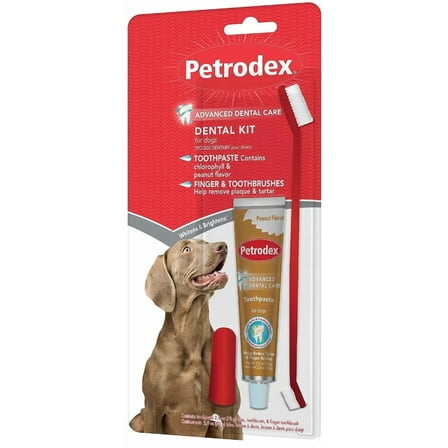 5 Pack Sentry Petrodex Dental Kit for Dogs Peanut Butter Flavor [Dog Dental Care, Dog Dental Care, Dog Dental Care, Bulk Dog Supplies, Sentry] 5 count