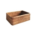 thumbnail image 1 of Billuyoard Cesta de almacenamiento de ratán Rectangular hecha a mano reemplazo exótico sala de estar cosméticos artículos de tocador Almacenamiento y organización del hogar Pequeño, 1 of 6