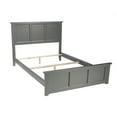 thumbnail image 2 of Traditional Full Bed Frame with Footboard - Classic Bedroom Furniture, Grey Finish, 78"x57.75"x44.25", 2 of 10