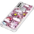 thumbnail image 6 of Phone Case for Moto G30,Case for Moto G10,Case for Moto G20,Crystal Bling Quicksand Effect TPU Bumper Four Corners Protection Case for Moto G30/G10/G20,YBDT Pink Horse, 6 of 14