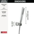 thumbnail image 2 of Delta 55808 Universal Showering 1.75 GPM Single Function Hand Shower - Lumicoat Stainless, 2 of 2