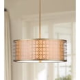 thumbnail image 4 of Safavieh Giotta 18 in. Dia. Drum Pendant Light, Antique Gold, 4 of 5
