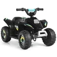 thumbnail image 1 of Gymax 6V Kids Electric Quad ATV 4 Wheels Ride On Toy Toddlers Forward & Reverse Black, 1 of 10
